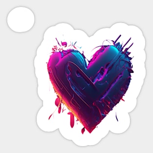 Abstract Heart Sticker